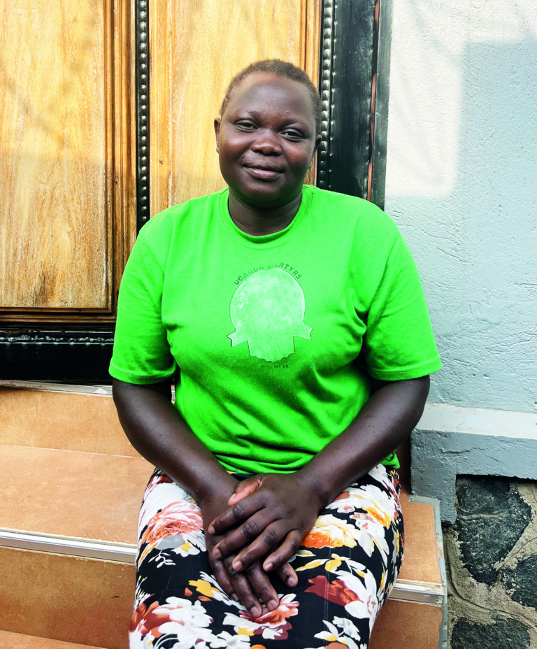 Domestic worker Medina Azikuru photographed at the home where she works. © Rodney Muhumuza for TWR