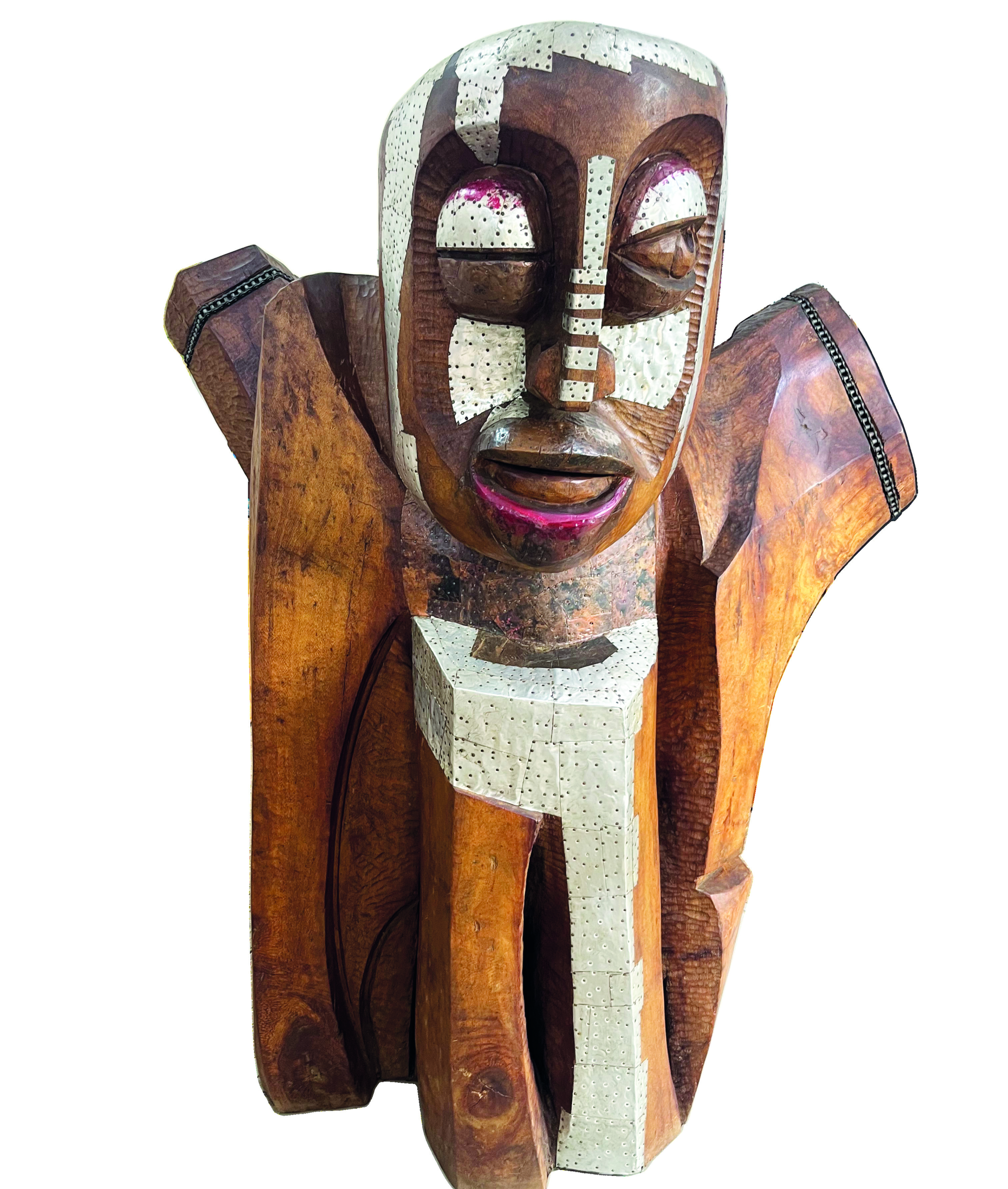 Lilian Nabulime, Guardian, 2014, wood and metal, 69 x 136 x 153.5 cm